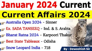 January 2024 Monthly Current Affairs  Current Affairs 2024  Monthly Current Affairs 2024 current [upl. by Briny951]