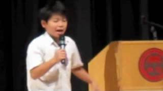 Grade 6 Student Council Winning Speech [upl. by Einot]