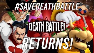 DEATH BATTLE Returns with Bardock VS OmniMan and Bowser VS Eggman Teaser SaveDEATHBATTLE [upl. by Tlok]