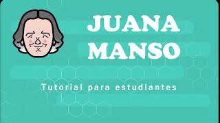 Tutorial Juana Manso  ¿Cómo un estudiante debe generar su contraseña [upl. by Beverle894]