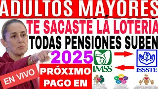 🔥EN VIVO🔥 SORPRESA🎁 SUBEN PENSIONES IMSS ISSSTE BIENESTAR NUEVO REGISTRO 5759 CALENDARIO 📆 [upl. by Rahel]