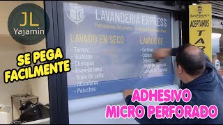 👉COMO INSTALAR ADHESIVO MICROPERFORADO EN LAS VENTANAS🔥FACILMENTE SIN AYUDANTE🐵 [upl. by Nikral]