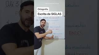 Como escrever siglas português sigla enem linguaportuguesa concurso [upl. by Vivi]