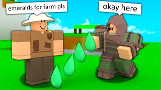 I disguised my avatar as KITS in Roblox Bedwars [upl. by Aianat]