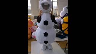 How to wear Olaf mascot costume in person [upl. by Mohandas]