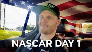 Supercars driver Brodie Kostecki Day 1 in the USA  NASCAR trip [upl. by Gora96]