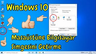 Windows 10da Masaüstüne Bilgisayarım Simgesini Getirme [upl. by Franzoni]