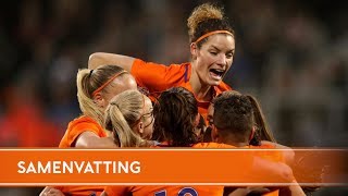 Highlights Ierland  Oranjevrouwen 02 1042018 WK 2019 [upl. by Yremogtnom]