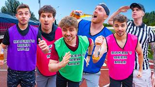 YOUTUBER BEER MILE RACE BONUS FOOTAGE [upl. by Johnsson168]