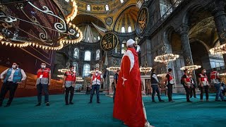 Erdoğan „Hagia Sophia ist zu ihrem Ursprung zurückgekehrt“ [upl. by Cohligan]