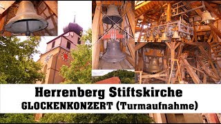 Herrenberg Stiftskirche St Maria Glockenkonzert am 02062018 Turmaufnahme [upl. by Kier]