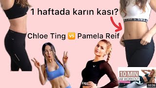 Pamela Reif ile 1 Haftada Karın Kası Challenge  Chloe Ting vs Pamela Reif [upl. by Christa]