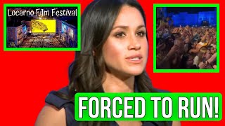 Meghan Mercilessly Booed Forced to Flee Stage at 2024 Locarno Film Festival [upl. by Nemracledairam757]