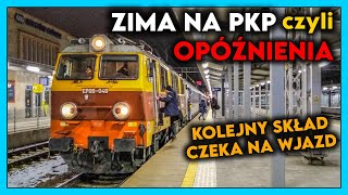 ZIMA NA KOLEI  BARDZO NISKA TEMPERATURA oraz OPÓŹNIONE POCIĄGI PKP Intercity  IC Hetman [upl. by Ahsienad378]