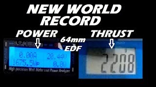 New Worlds Most Powerful 64mm EDF GoolRC 2968 3800kv Thrust Test Motor test of the Week [upl. by Dimmick757]