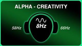 Creativity Pure Binaural Beats  Alpha  8Hz62Hz  Long version [upl. by Ric71]