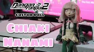 CHIAKI NANAMI  Danganronpa 2 custom  OOAK doll Repaint [upl. by Elletsirhc329]