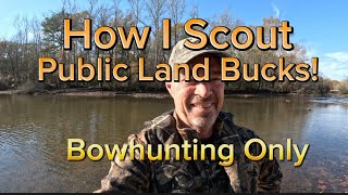 How I Scout Public Land Bucks For Bowhunting Success “Think Like A Deer” [upl. by Girish]