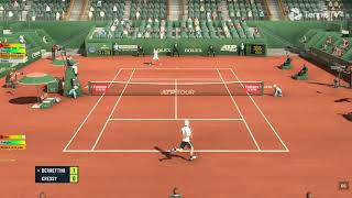 Maxime Cressy VS Matteo Berrettini  MASTERS 1000 Montecarlo  Tennis Elbow 4 Gameplay [upl. by Nnaylrebmik139]