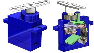 SolidWorks G Tutorial 302  Servo Motor [upl. by Ziagos]