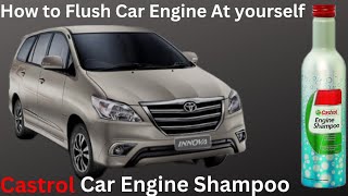 How to Flush Diesel Engine Toyota Innova 25G What Is The Benifit of Castrol Engine Shampo [upl. by Odom]