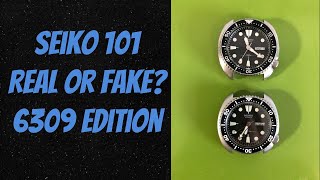 Seiko 101  How to tell if a 6309 is real or fake [upl. by Russ]