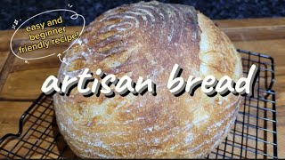 ARTISAN BREAD for beginners or homebakers Easy and healthy bread recipe pia besmonte [upl. by Styles]