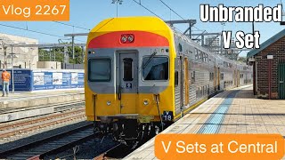 Sydney Trains Vlog 2267 Unbranded V Set amp Other V Sets at Central [upl. by Syhr]