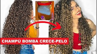 CHAMPÚ BOMBA CRECEPELO🟣 CRECE TU CABELLO RÁPIDO Y LUCE TUS BUCLES HERMOSOS [upl. by Akel]