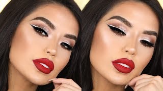 PERFECT GLITTERY HOLIDAY MAKEUP  Iluvsarahii [upl. by Boccaj295]