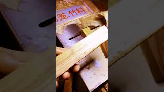 make a small wooden knife handle woodworking diy carpentry [upl. by Aihtak]