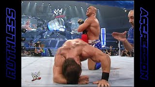 Kurt Angle vs Chris Benoit vs Rey Mysterio  SmackDown 2002 2 [upl. by Ojoj]