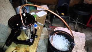 HOW TO BUILD A HOMEMADE MOONSHINE STILL  Drinking as she flows [upl. by Ylenats]