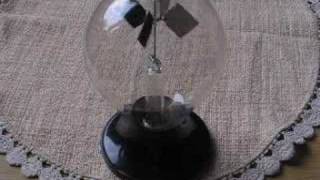 Psi wheel test with Crookes radiometer light mill [upl. by Sad]