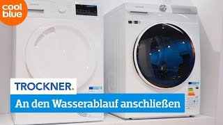 Wie schließt man einen Trockner an den Wasserablauf an [upl. by Byers447]