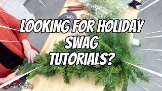 DIY Elegant Blue amp White Christmas Swag Tutorial – Holiday Door Decor Idea shorts [upl. by Zetnom]