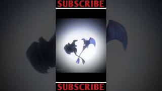 toothless amp light fury 😍❤️ cartoon short trending [upl. by Blaze]