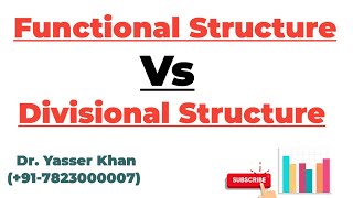 Functional Structure Vs Divisional Structure [upl. by Eiznekcm130]