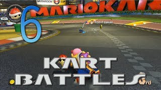 6 Kart Battles Mario Kart 8 Online w GaLm and the Derp Crew [upl. by Yssis]