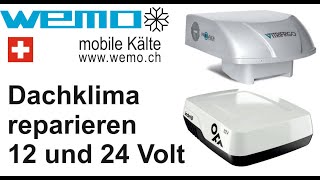 Klimaanlagen in der Werkstatt indelB Pleinair Vitrifrigo Roadwind Batterie Kaputt defekt [upl. by Ahsaet100]