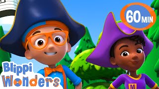 Blippi and Meekah go on a treasure hunt   Blippi Wonders Educational Videos for Kids [upl. by Phelan]