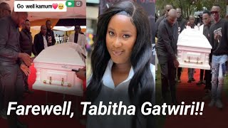 Inside Tabitha Gatwiri’s Final Journey  An Emotional Goodbye  UDAKUNEWSTV [upl. by Inamik]