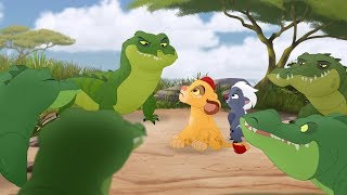 Lion Guard Baby Kion amp Baby Bunga meet Puas Float  The Morning Report HD Clip [upl. by Erinna]