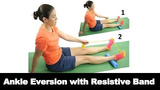 Long Sitting Ankle Eversion With Resistance [upl. by Columbine]