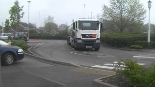 TESCO TANKER DA62FRF DEPARTS QUEDGELEY PFS 300414 [upl. by Lyon685]