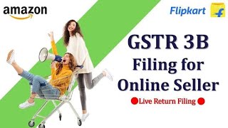 JAN24 GSTR 3B filing in case of AMAZON FLIPKART [upl. by Durand]