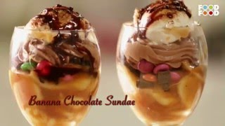 चॉकलेट आइस क्रीम रेसिपी  Banana Chocolate Sundae Recipe  How to make Chocolate Sundae Recipe [upl. by Ahsaele]