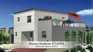 Maison Moderne modèle Atlanta RT2012 [upl. by Arrak]