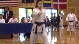 Female Kata Black Belt 2005 Itosuryu World Championships [upl. by Nylirek]