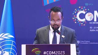 COM2023 Opening Remarks by Ethiopian Minister of Finance Ahmed Shide [upl. by Forsyth]